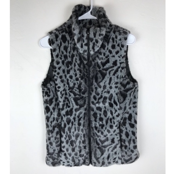 Calvin Klein Jackets & Blazers - Calvin Klein Animal Print Faux Fur Vest
